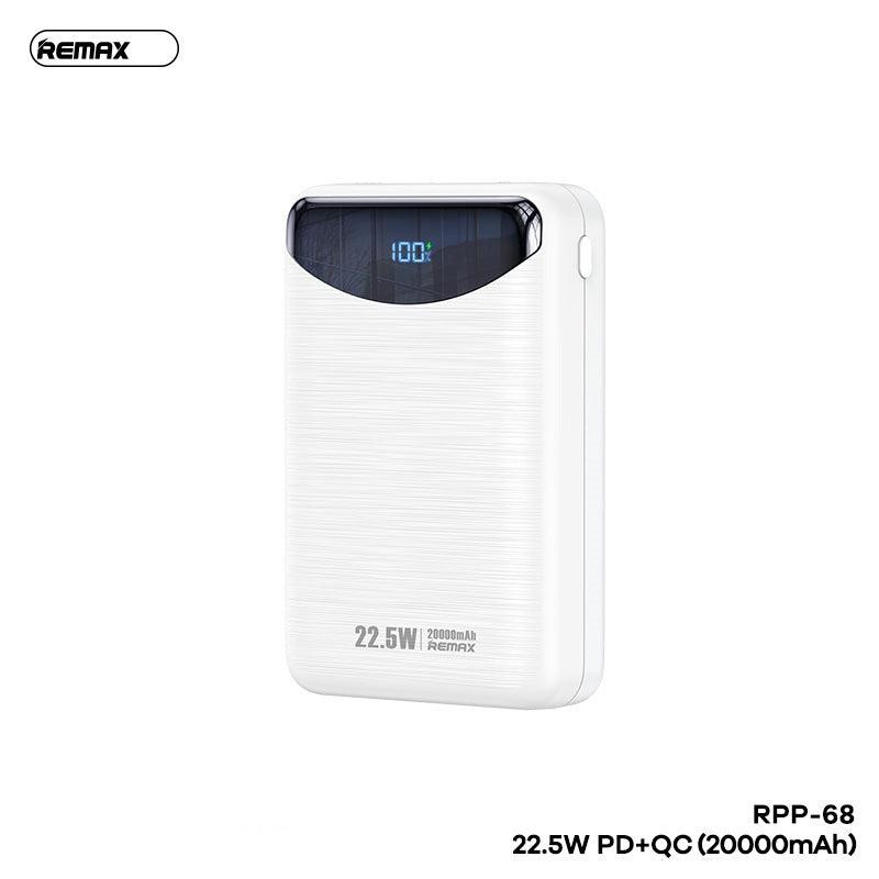 Зовнішній акумулятор (павербанк) REMAX Ritry II Series 22.5W PD+QC Charging Power Bank 20000mAh RPP-68 White