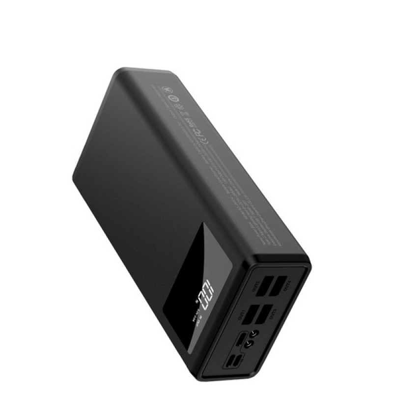 Зовнішній акумулятор (павербанк) XO PR125 37W 50000mAh Black