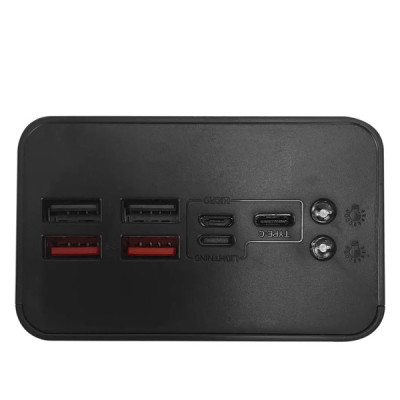 Зовнішній акумулятор (павербанк) XO PR125 37W 50000mAh Black