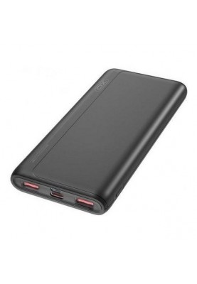 Зовнішній акумулятор (павербанк) XO PR126 10000mAh 22.5 W, PD+QC 3.0 Black