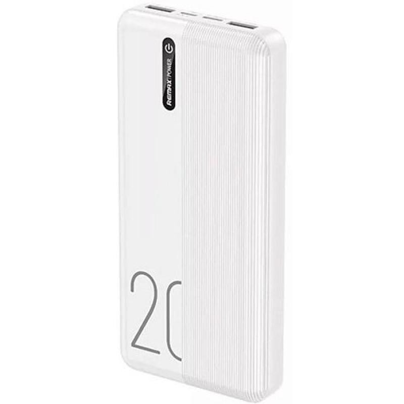 Зовнішній акумулятор (Power Bank) REMAX Landon Series Power Bank 20000mAh RPP-296 White