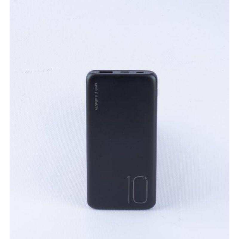 Зовнішній акумулятор XO Power Bank PR182 Light Display USB+Type-C 10000mAh Black