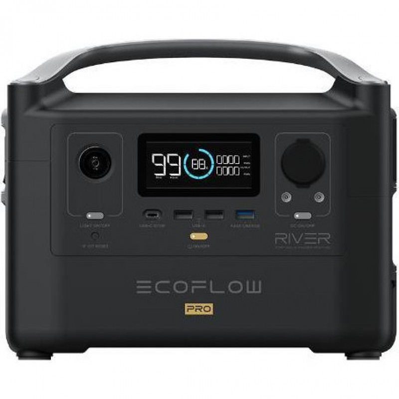 Зарядна станція EcoFlow RIVER Pro 720Wh, 200000mAh, 600W (EFRIVER600PRO-EU)