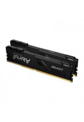 Пам'ять для настільних комп'ютерів Kingston FURY 16 GB (2x8GB) DDR4 2666 MHz Beast Black (KF426C16BBK2/16)