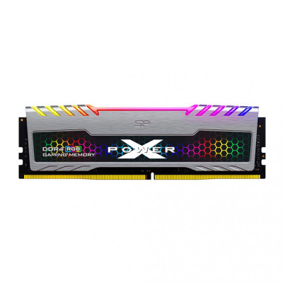 Пам'ять для настільних комп'ютерів Silicon Power 16 GB DDR4 3200 MHz XPOWER Turbine RGB (SP016GXLZU320BSB)