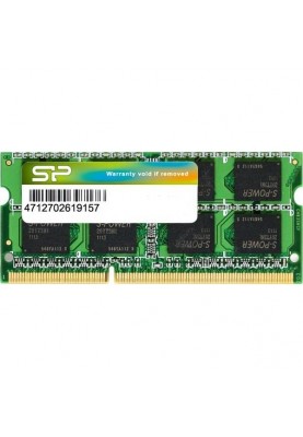 Пам'ять для ноутбуків Silicon Power 8 GB SO-DIMM DDR3 1600 MHz (SP008GBSTU160N02)