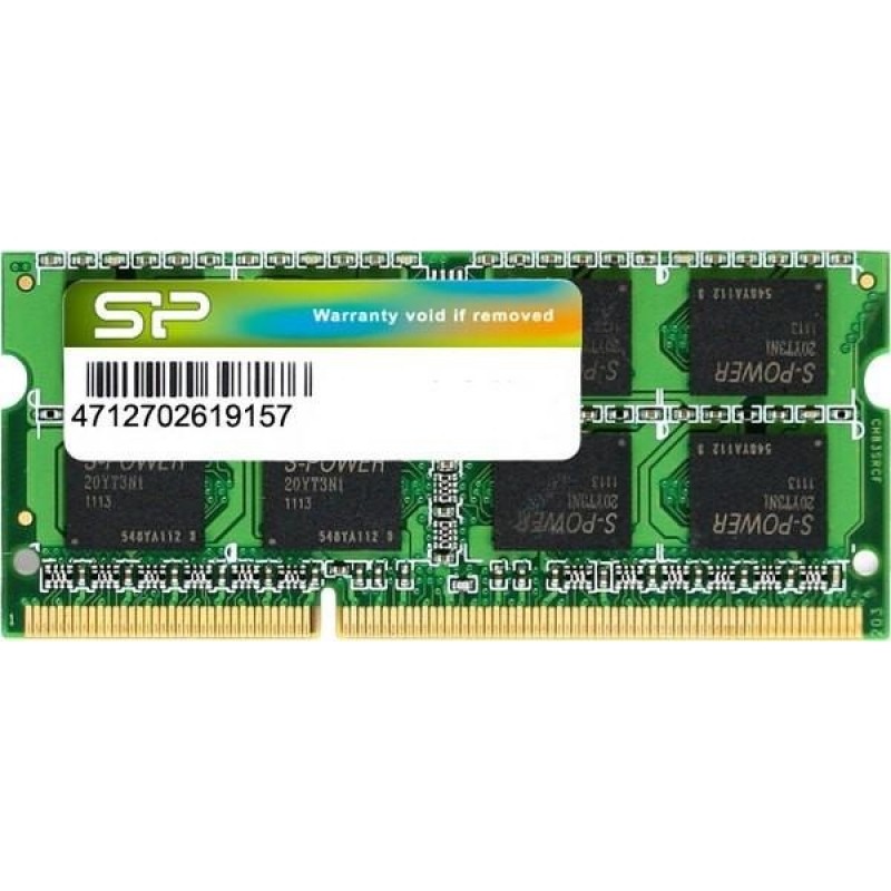 Пам'ять для ноутбуків Silicon Power 8 GB SO-DIMM DDR3 1600 MHz (SP008GBSTU160N02)