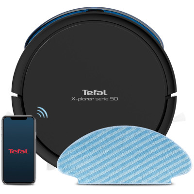 Робот-пилосос з вологим прибиранням Tefal X-PLORER Serie 50 RG7375WH