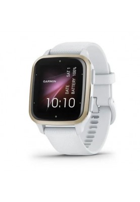 Смарт-годинник Garmin Venu Sq 2 Cream Gold Aluminum Bezel with White Case and Silicone Band (010-02701-01/11)