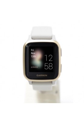 Смарт-годинник Garmin Venu Sq 2 Cream Gold Aluminum Bezel with White Case and Silicone Band (010-02701-01/11)