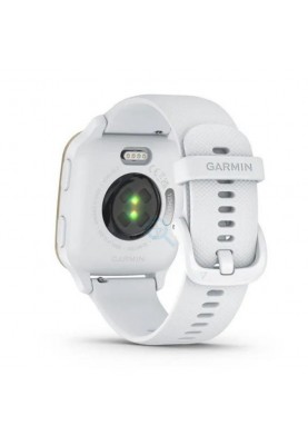 Смарт-годинник Garmin Venu Sq 2 Cream Gold Aluminum Bezel with White Case and Silicone Band (010-02701-01/11)