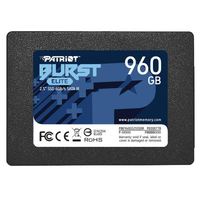 SSD накопичувач PATRIOT Burst Elite 960 GB (PBE960GS25SSDR)