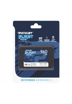 SSD накопичувач PATRIOT Burst Elite 960 GB (PBE960GS25SSDR)