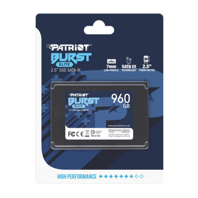 SSD накопичувач PATRIOT Burst Elite 960 GB (PBE960GS25SSDR) SSD накопичувач PATRIOT Burst Elite 960 GB (PBE960GS25SSDR)