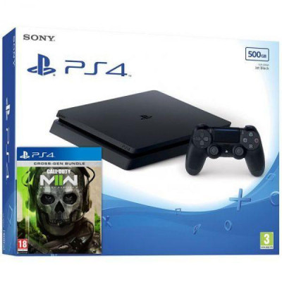 Sony Playstation 4 Slim 500GB Стаціонарна ігрова приставка Call of Duty Modern Warfare II Bundle