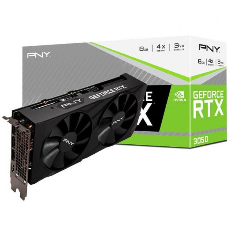 Відеокарта PNY GeForce RTX 3050 VERTO (VCG30508DFBPB1)