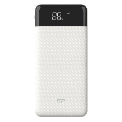 Зовнішній акумулятор (павербанк) Silicon Power GS28 20000mAh Input 5V/2A Micro-USB/Type-C Output 2*USB-A White (SP20KMAPBKGS280W)