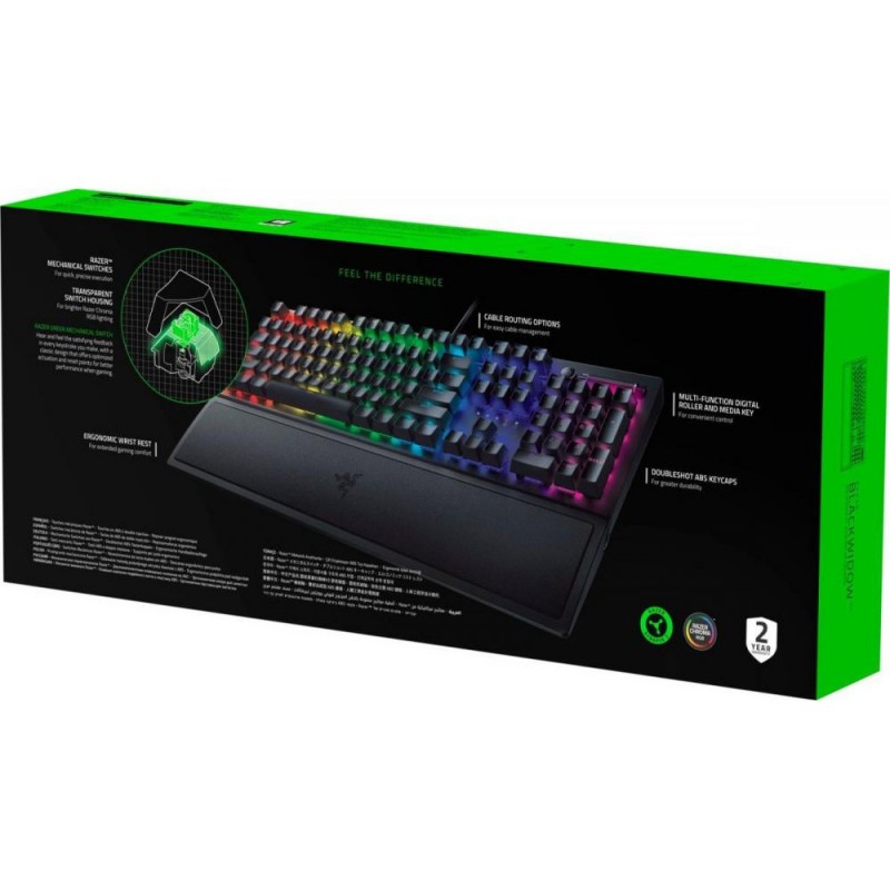 Клавіатура Razer BlackWidow V3 Green Switch USB Black (RZ03-03540800-R3R1)