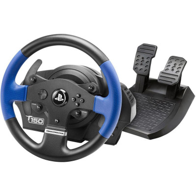 Комплект (кермо, педалі) Thrustmaster T150 Force Feedback Official Sony licensed Black (4160628)