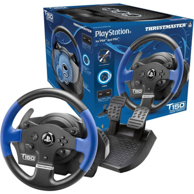 Комплект (кермо, педалі) Thrustmaster T150 Force Feedback Official Sony licensed Black (4160628)