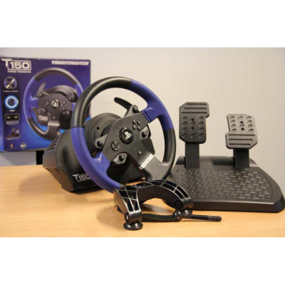 Комплект (кермо, педалі) Thrustmaster T150 Force Feedback Official Sony licensed Black (4160628)