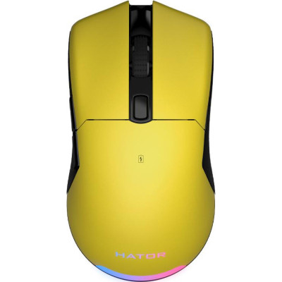 Миша HATOR Pulsar Wireless Yellow (HTM-318)