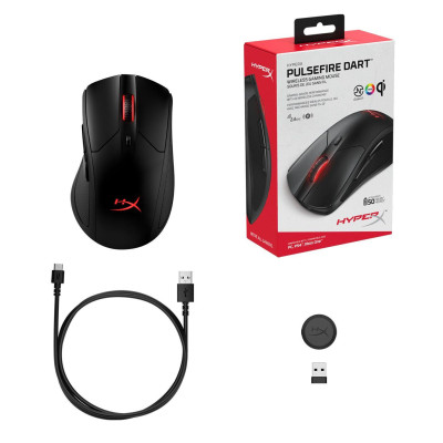 Миша HyperX Pulsefire Dart Wireless Gaming Black (HX-MC006B, 4P5Q4AA)