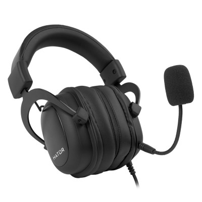 Навушники з мікрофоном HATOR Hypergang EVO Black (HTA-810)