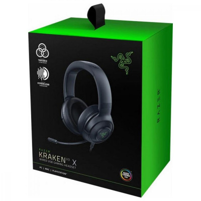 Навушники із мікрофоном Razer Kraken V3 X Black FRML Packaging (RZ04-03750300-R3M1)