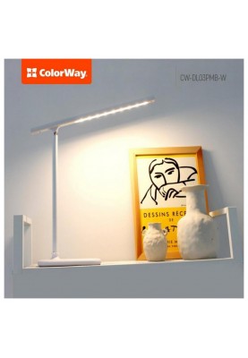 Офісна настільна лампа ColorWay LED Portable Magnet 4W 2800-6500K (CW-DL03PMB-W)