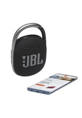 Портативна колонка JBL Clip 4 Black (JBLCLIP4BLK)