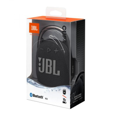 Портативна колонка JBL Clip 4 Black (JBLCLIP4BLK)