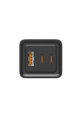 Зарядний пристрій ColorWay GaN3 Pro Power Delivery (USB-A + 2 USB TYPE-C) (CW-CHS039PD-BK)