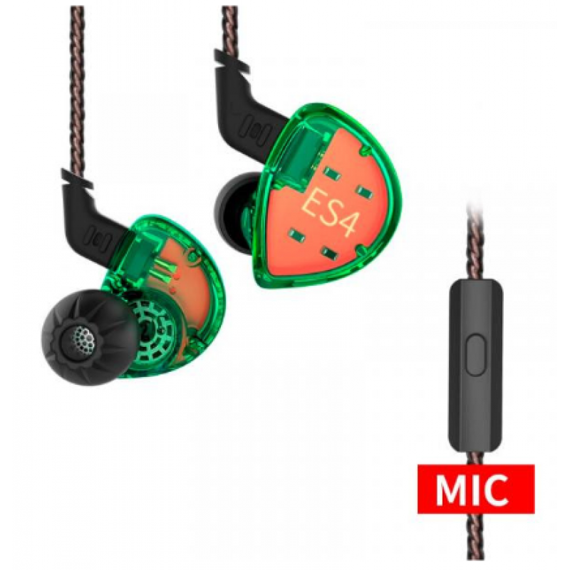 Навушники з мікрофоном Knowledge Zenith ES4 Green
