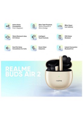Навушники TWS realme Buds Air 2 Gold