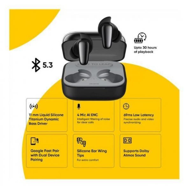 Навушники TWS realme Buds Air 3S Carbon Black