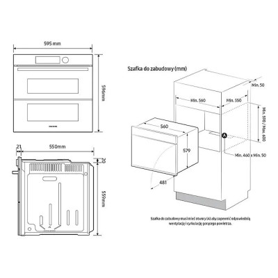 Духовка електрична DUAL COOK Samsung NV7B4245VAK