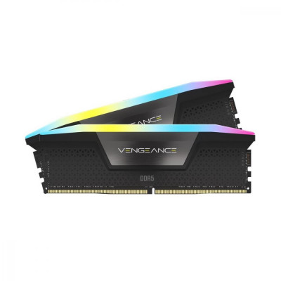 Пам'ять для настільних комп'ютерів Corsair 32 GB (2x16GB) DDR5 5600 MHz Vengeance RGB (CMH32GX5M2B5600C36K)