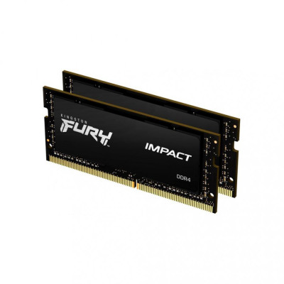 Пам'ять для ноутбуків Kingston FURY 32 GB (2x16 GB) SO-DIMM DDR4 2666 MHz Impact (KF426S16IBK2/32)