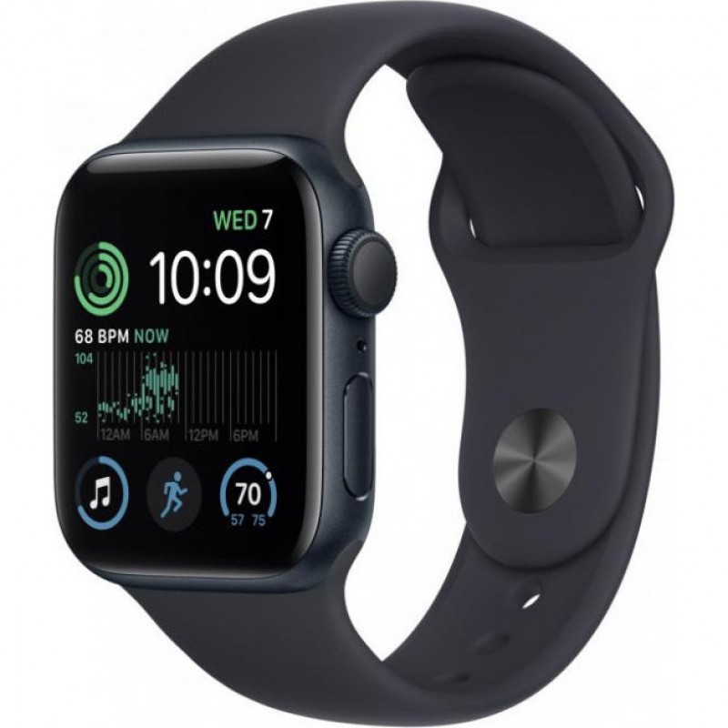 Смарт-годинник Apple Watch SE 2 GPS 40mm Midnight Aluminum Case w. Midnight S. Band - M/L (MNT83)