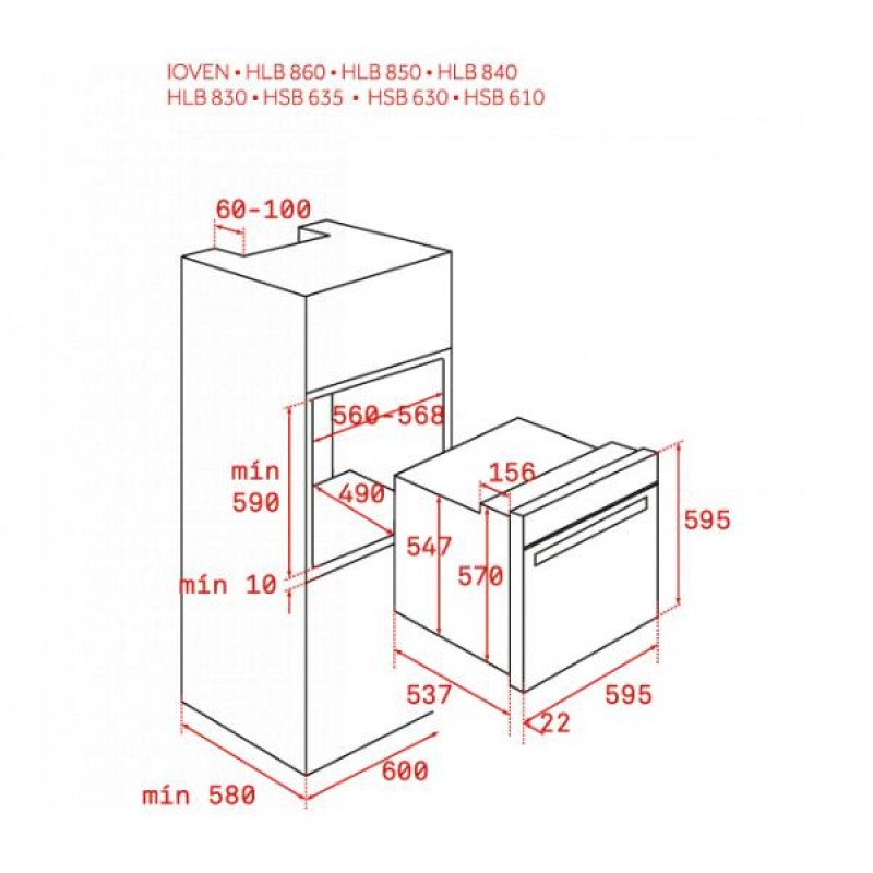 Духовка електрична Teka HLB 8600 (111000011)