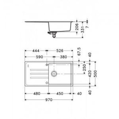 Кухонна мийка Franke Basis BFG 611-97 114.0363.933