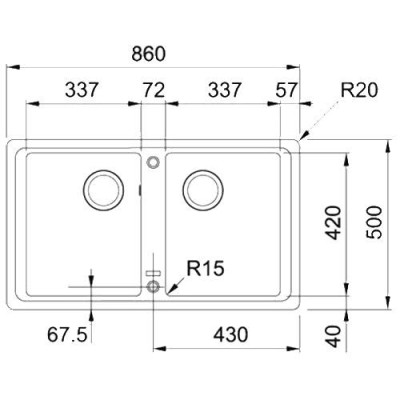 Кухонна мийка Franke Basis BFG 620 114.0363.940