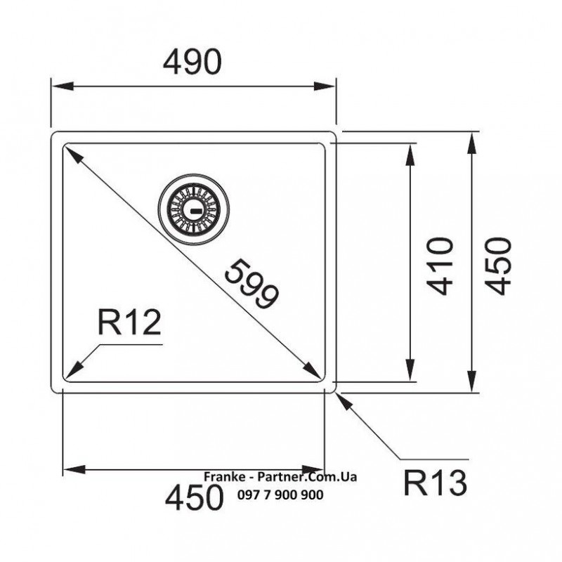 Кухонна мийка Franke Box BXX 210/110-45 127.0369.250