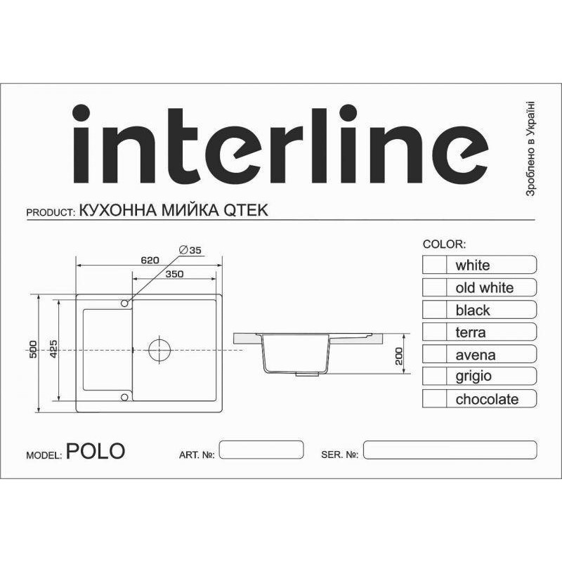 Кухонна мийка Interline POLO grigio