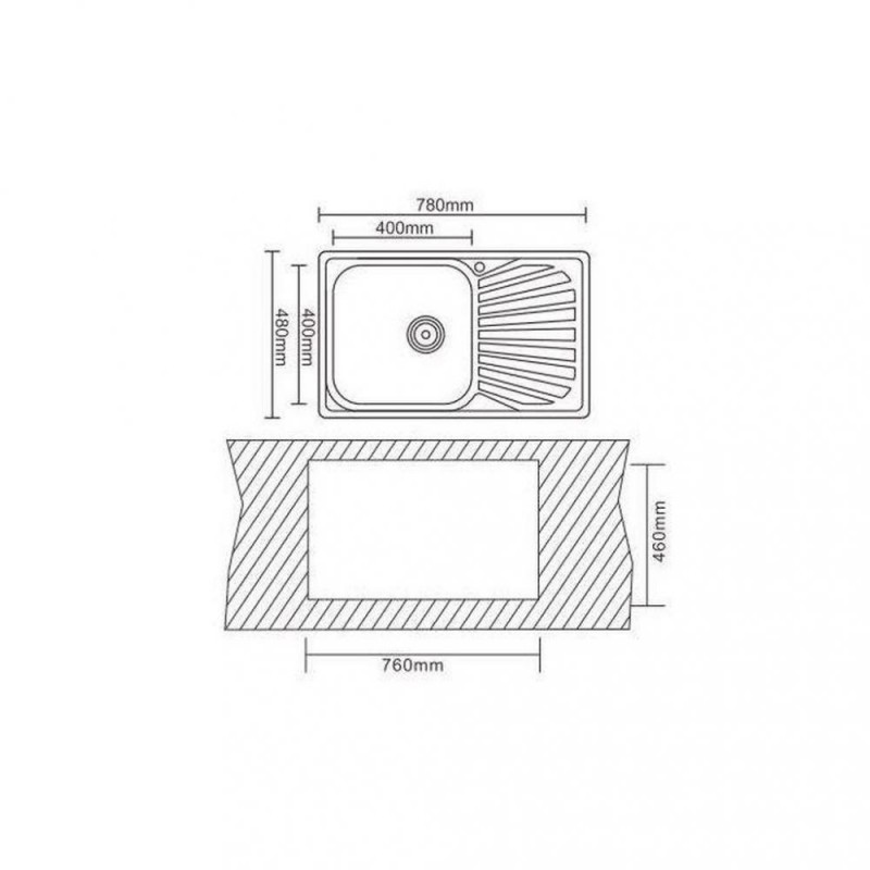 Кухонна мийка Interline VEGA microdecor