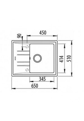 Кухонна мийка Teka Stone 45 B-TG 1B 1D 115330044