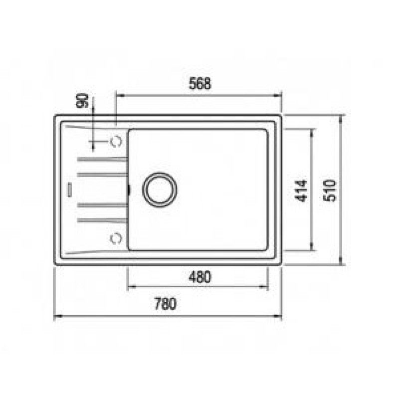 Кухонна мийка Teka Stone 60 S-TG 1B 1D 115330031