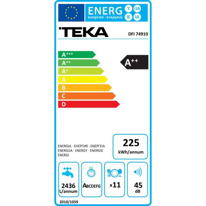 Посудомийна машина Teka DFI 74910 (114300001)