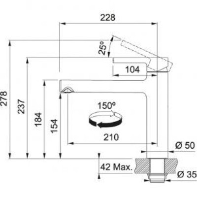Змішувач для кухонного миття Franke Centro 115.0621.613